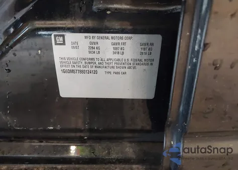 2008 Cadillac Cts Standard z USA, uszkodzony, nr VIN 1G6DM577880124120